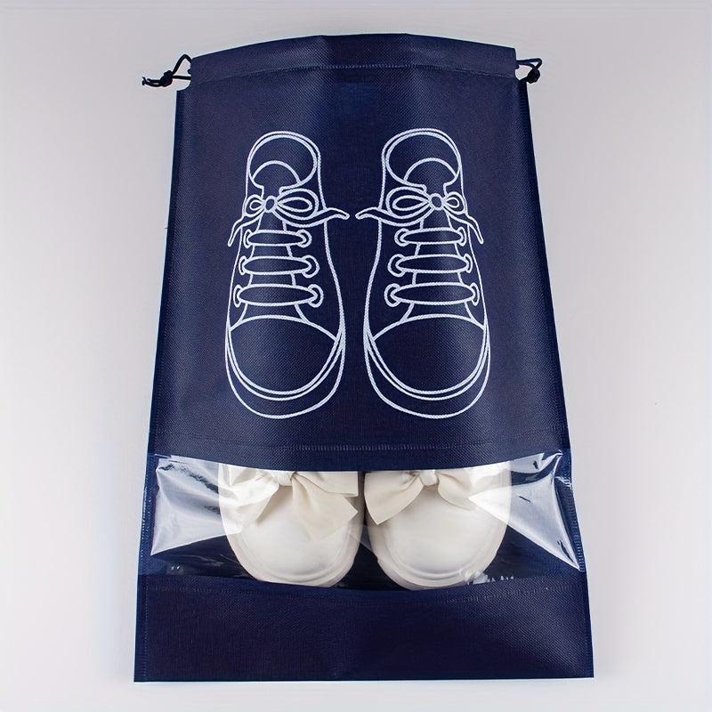 Transparent Drawstring Shoe Storage Bag for Travel