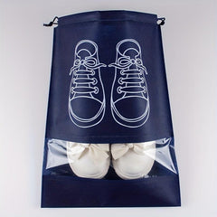 Transparent Drawstring Shoe Storage Bag for Travel