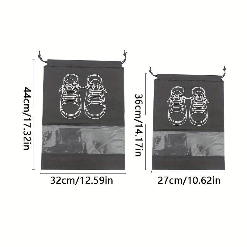 Transparent Drawstring Shoe Storage Bag for Travel