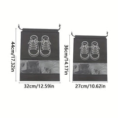 Transparent Drawstring Shoe Storage Bag for Travel