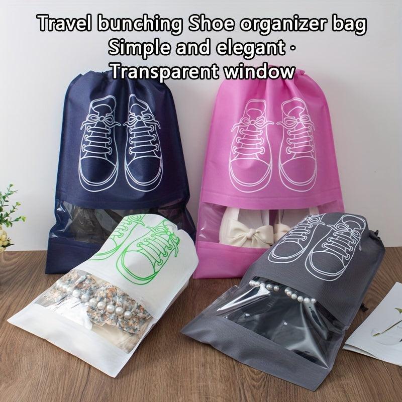 Transparent Drawstring Shoe Storage Bag for Travel