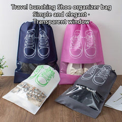 Transparent Drawstring Shoe Storage Bag for Travel