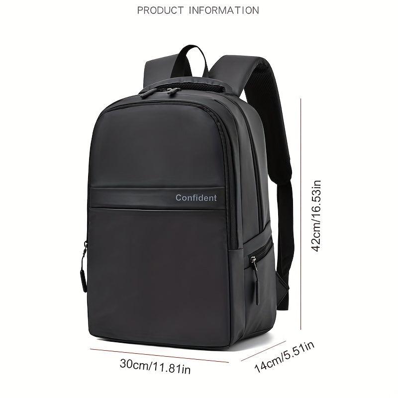 Large Capacity Laptop Backpack PU Leather Lightweight Shoulder Bag