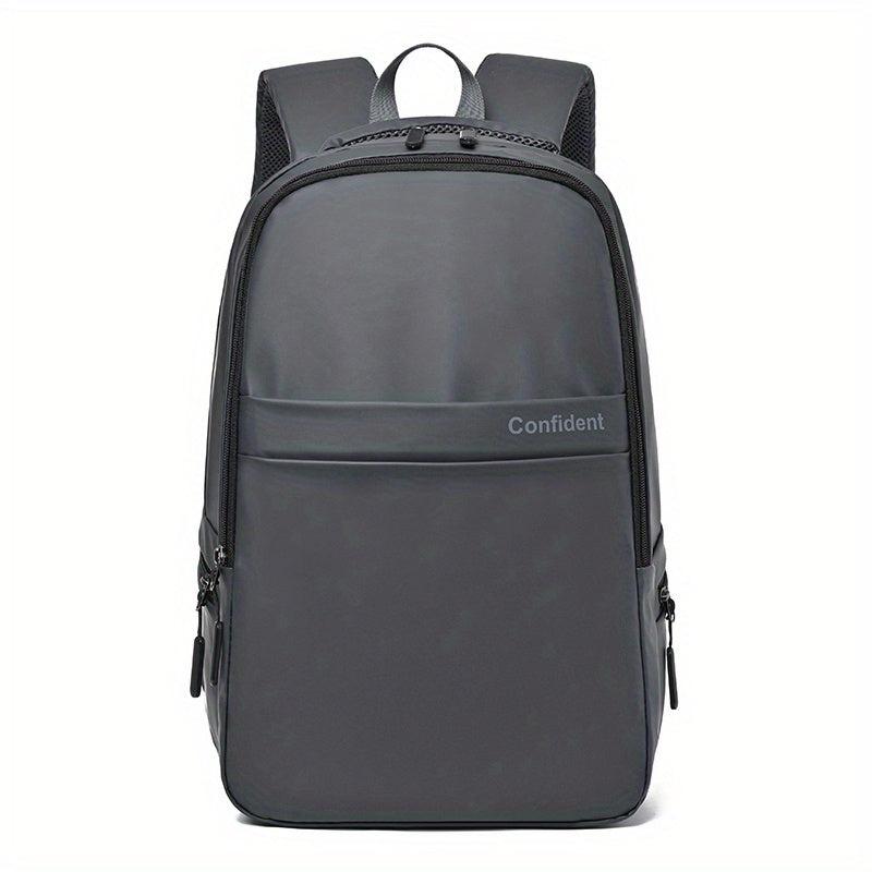 Large Capacity Laptop Backpack PU Leather Lightweight Shoulder Bag