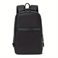 Large Capacity Laptop Backpack PU Leather Lightweight Shoulder Bag
