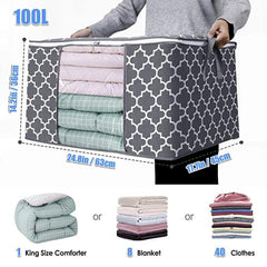 1PC 100L 60L Storage Bags Large Blanket Clothes Organization...