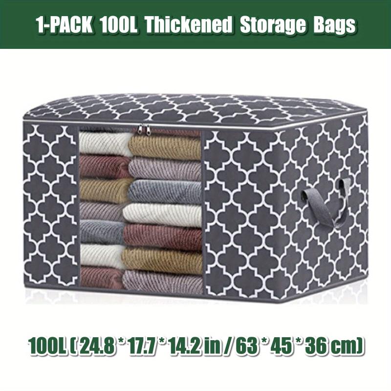 1PC 100L 60L Storage Bags Large Blanket Clothes Organization...