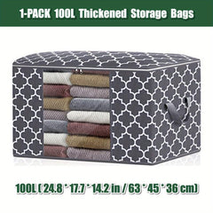 1PC 100L 60L Storage Bags Large Blanket Clothes Organization...