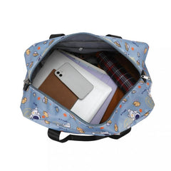Cartoon Space Astronaut Pattern Travel Bag Large Capacity Gym Bag
