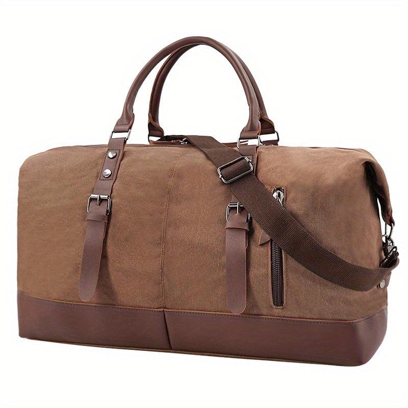 Large Capacity Duffel Bag Retro Canvas Large Weekender Bag