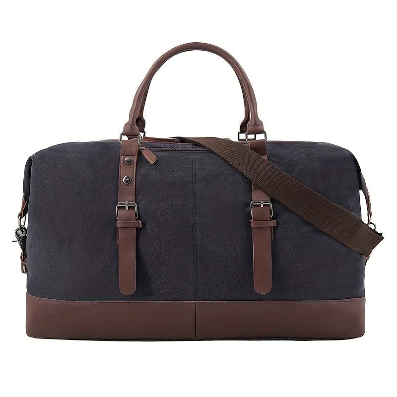 Large Capacity Duffel Bag Retro Canvas Large Weekender Bag
