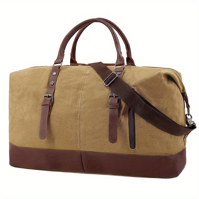 Large Capacity Duffel Bag Retro Canvas Large Weekender Bag