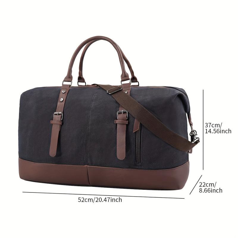 Large Capacity Duffel Bag Retro Canvas Large Weekender Bag