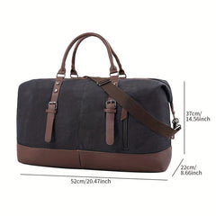 Large Capacity Duffel Bag Retro Canvas Large Weekender Bag
