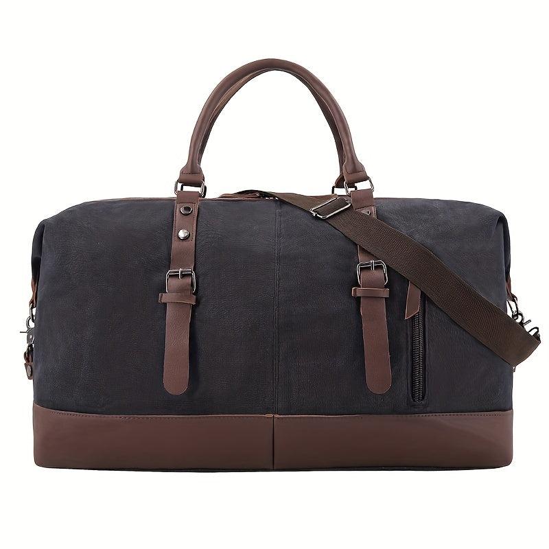 Large Capacity Duffel Bag Retro Canvas Large Weekender Bag