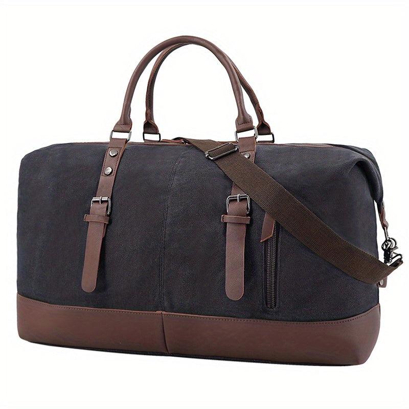 Large Capacity Duffel Bag Retro Canvas Large Weekender Bag