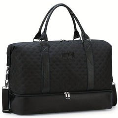 Quilted Large Capacity Weekender Duffle Bag Lightweight Luggage Bag