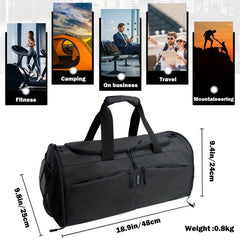 Dry & Wet Separation Gym Bag Travel Bag With Shoe Compartment