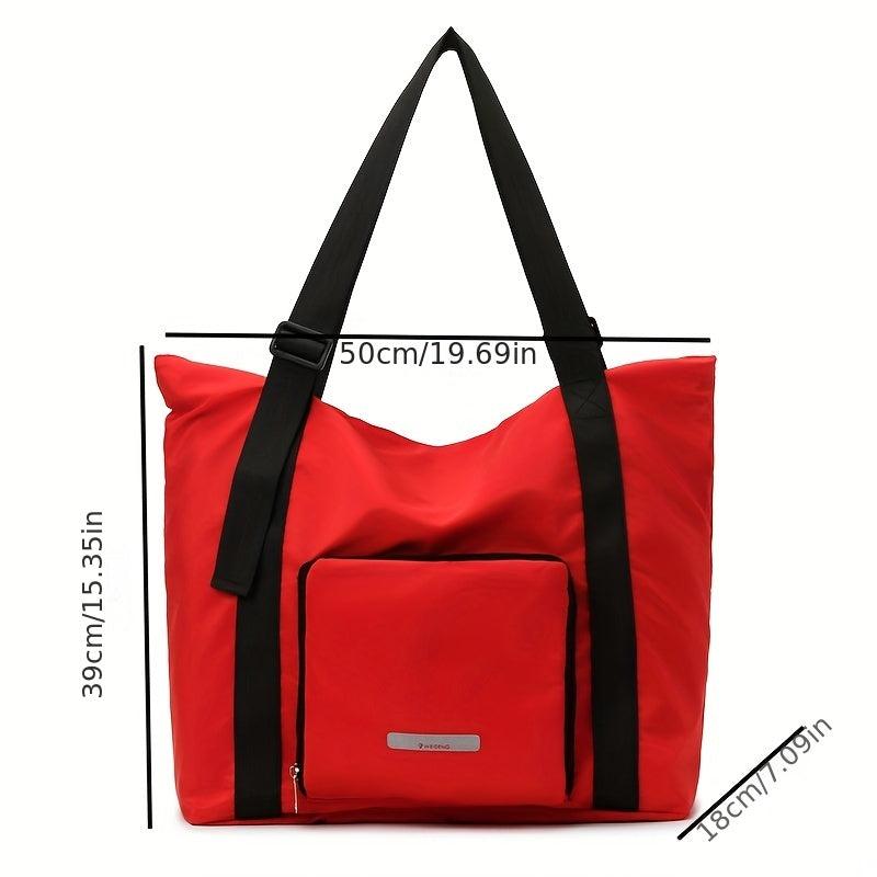 Foldable Travel Duffle Bag Business Trip Shoulder Bag