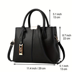Litch Embossed Crossbody Bag Office Work Satchel Purse