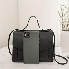 Minimalist Solid Square Bag Shoulder Satchel