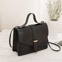 Minimalist Solid Square Bag Shoulder Satchel