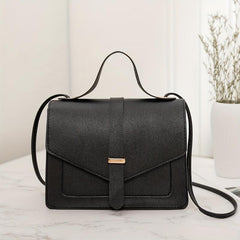 Minimalist Solid Square Bag Shoulder Satchel