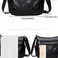 Stylish PU Leather Crossbody Bag for Women