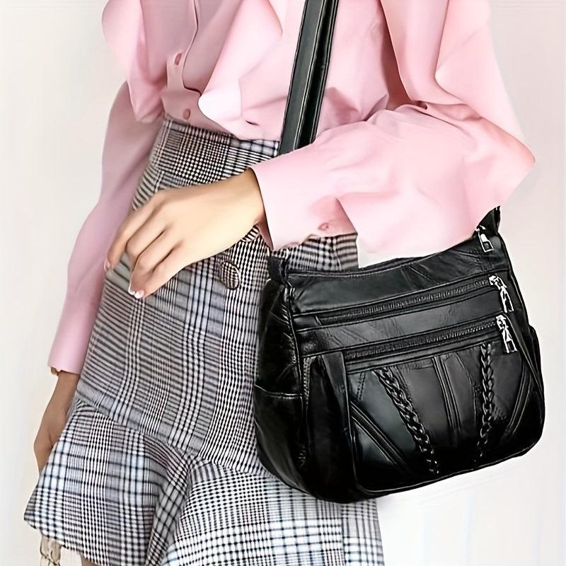 Stylish PU Leather Crossbody Bag for Women