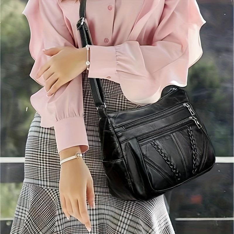 Stylish PU Leather Crossbody Bag for Women