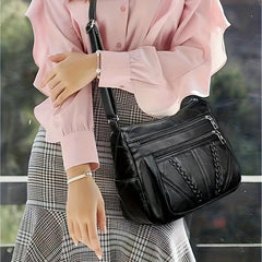 Stylish PU Leather Crossbody Bag for Women