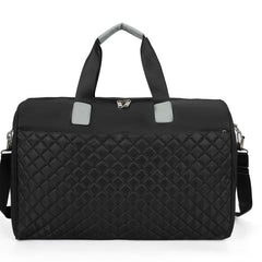 Quilted Sports Duffle Bag Large Capacity Gym Handbag for Travel