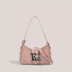 Y2K Baguette Bag Solid Underarm Shoulder Bag
