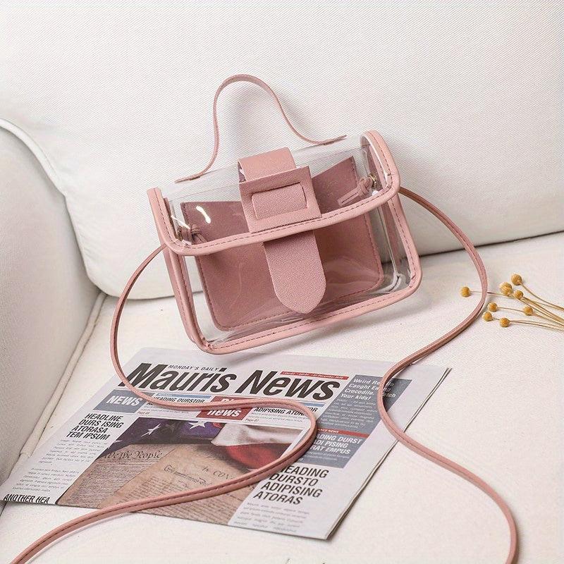 Transparent Jelly Crossbody Bag Waterproof Shoulder Bag