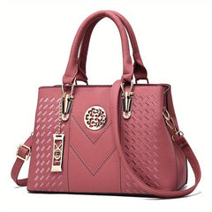 Stylish Metallic Decor Crossbody Bag