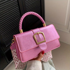 Vintage Square Crossbody Bag Retro Flap Shoulder Bag Women's Handbag