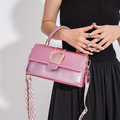 Vintage Square Crossbody Bag Retro Flap Shoulder Bag Women's Handbag