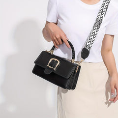 Vintage Square Crossbody Bag Retro Flap Shoulder Bag Women's Handbag