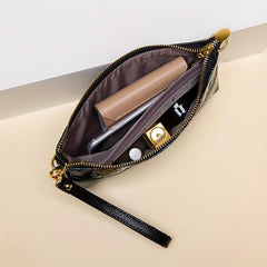 Retro Flower Embossed Shoulderbag Classic Crossbody Zipper Bag