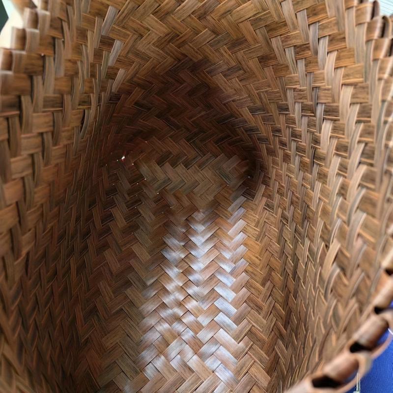 Stylish Retro Handbag with Large Capacity Woven Basket Bag