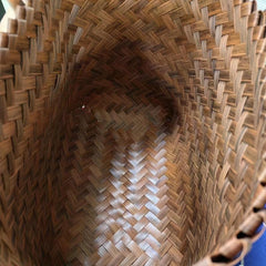Stylish Retro Handbag with Large Capacity Woven Basket Bag