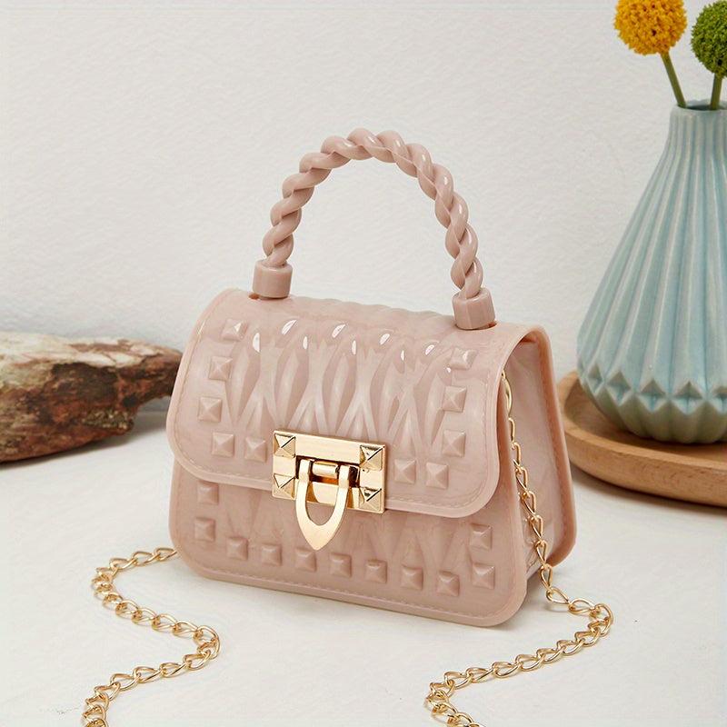 Mini Silicone Crossbody Bag Casual Small Handbag & Purse