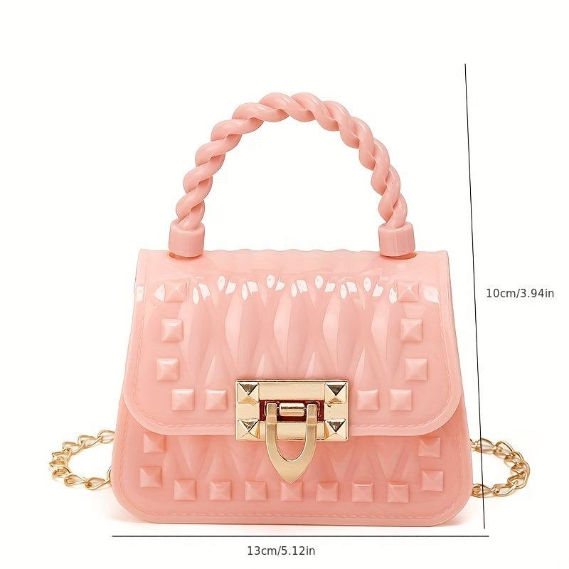 Mini Silicone Crossbody Bag Casual Small Handbag & Purse