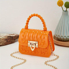Mini Silicone Crossbody Bag Casual Small Handbag & Purse