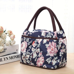 Insulated Lunch Bag Portable Zipper Handbag Reusable Storage Food Containers
