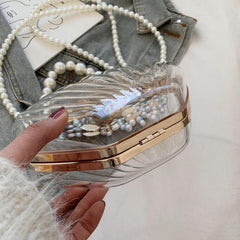 Shell Shoulder Bag Transparent Satchel Bag All Match Mini Bag