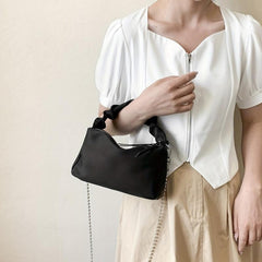 Minimalist Ruched Hobo Bag Fairy Crossbody Bag