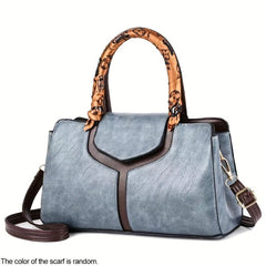 Stitching Detail Crossbody Satchel Purse