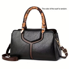 Stitching Detail Crossbody Satchel Purse