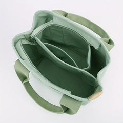 Vintage Canvas Tote Bag Top Handle Bucket Bag Women's Casual Handbag & Purse